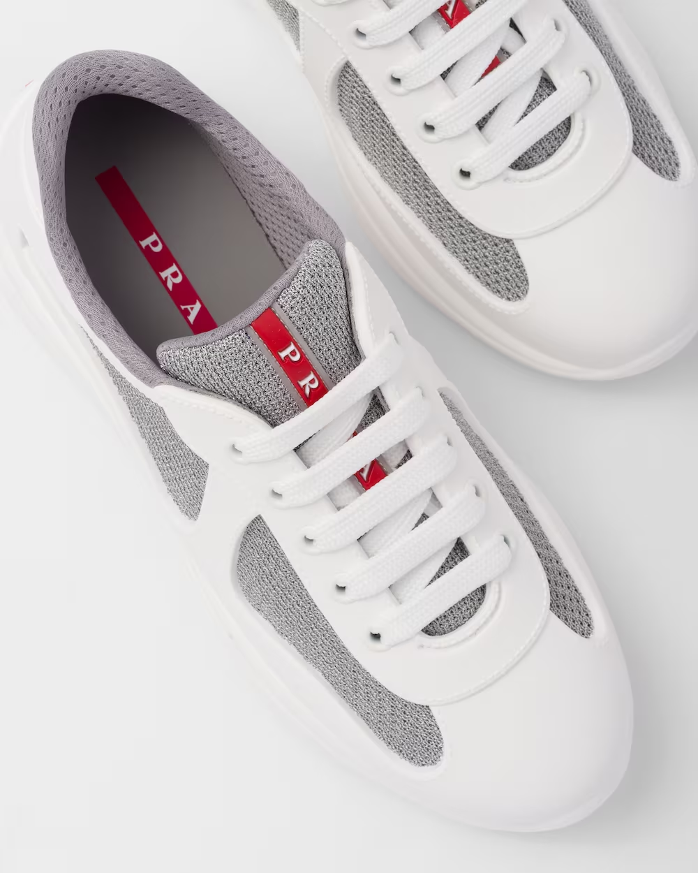 Prada America's Cup Soft rubber and bike fabric sneakers